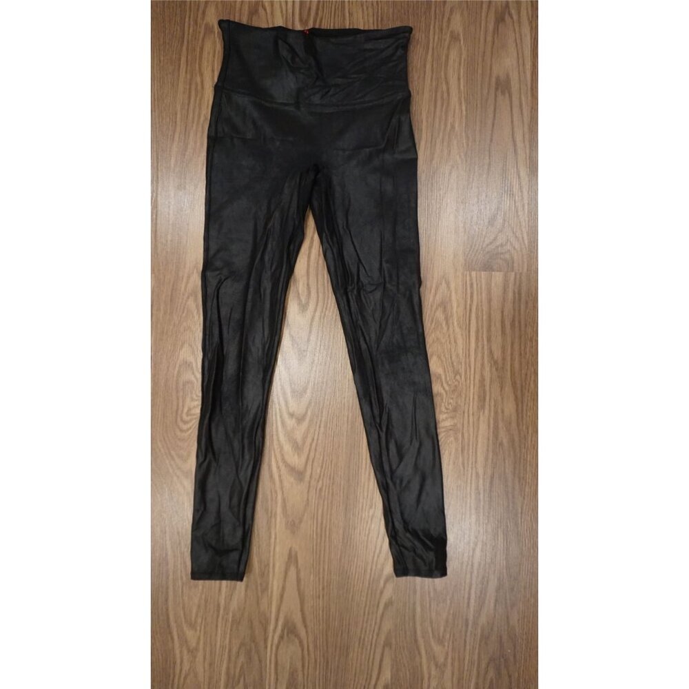Spanx Faux Leather Leggings - Black (Size M) - Picture 8 of 10